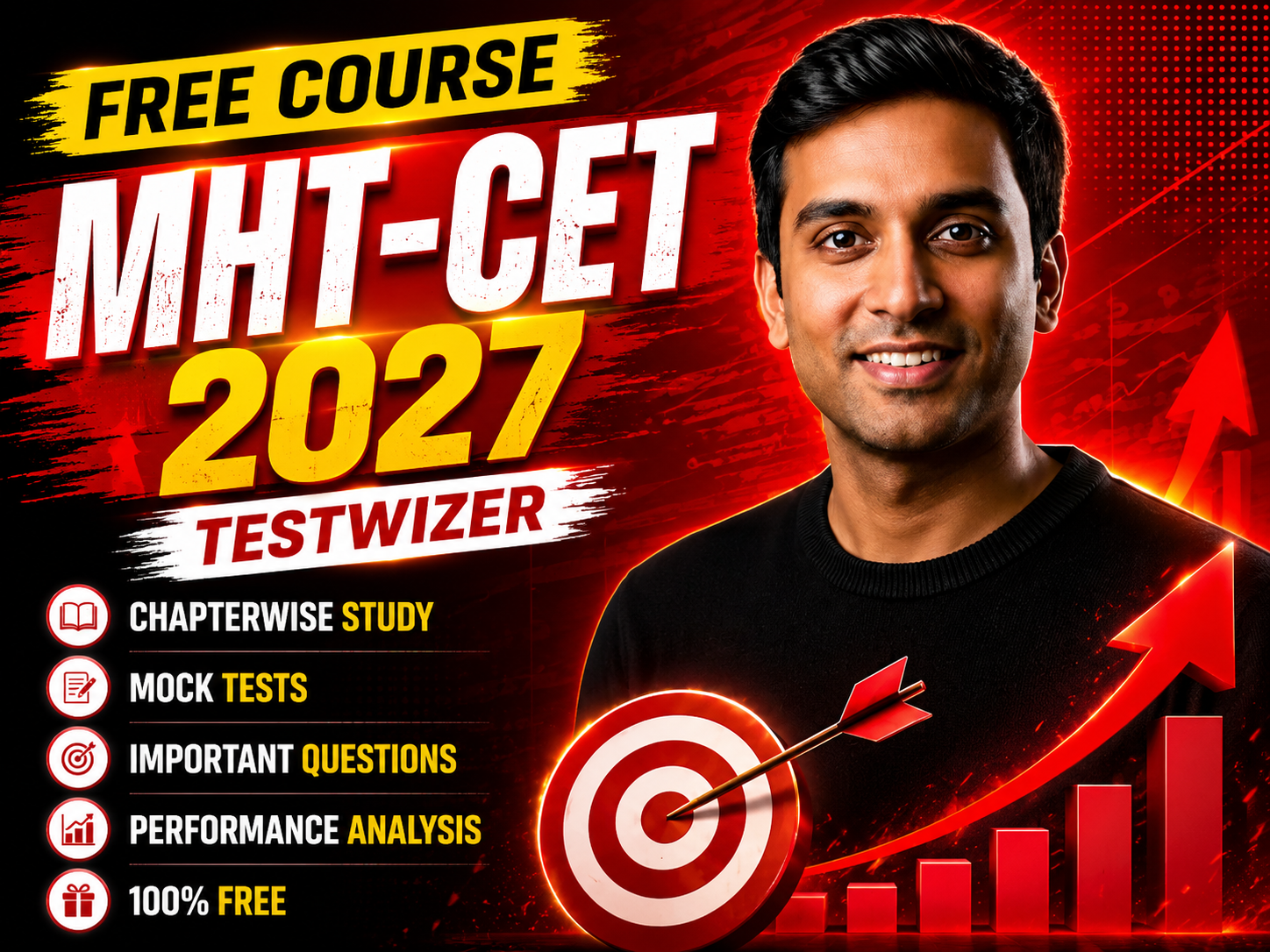 FREE COURSE FOR MHT-CET 2027 | TESTWIZER